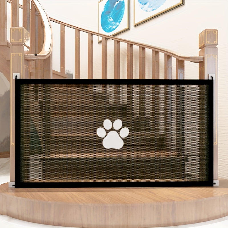 Durable mesh gate provides pet safety and security on the go.