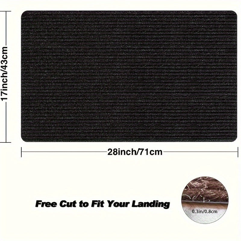 Ultra-absorbent 1pc door mat with non-slip backing - Long-lasting and machine washable to combat dust, water, and sand - Ideal for main entrances, back doors, bedrooms, kitchens, and offices.