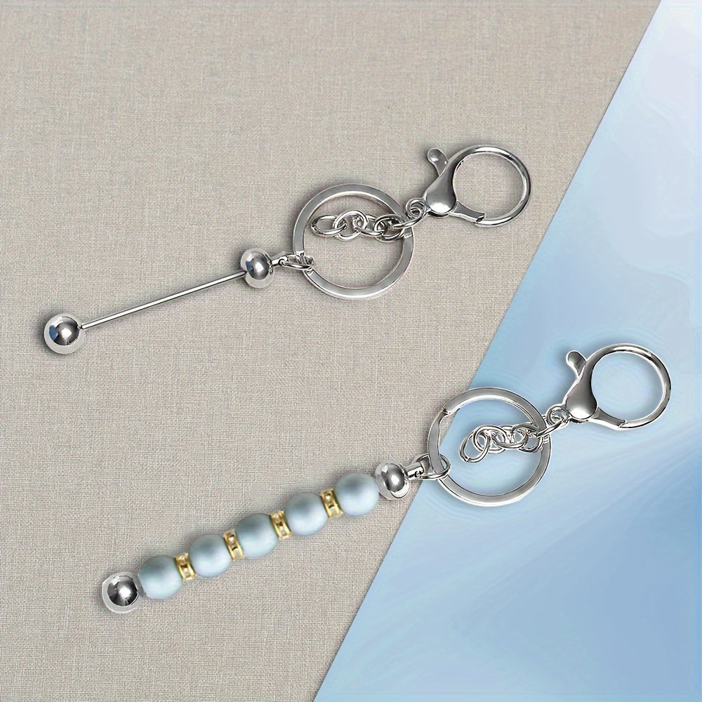 Create your own personalized keychains with 12 one-of-a-kind zinc alloy golden keychains. These blank keychains are perfect for DIY crafts and can be easily customized to suit your style. Versatile and easy-to-use, these accessories are ideal for gifts