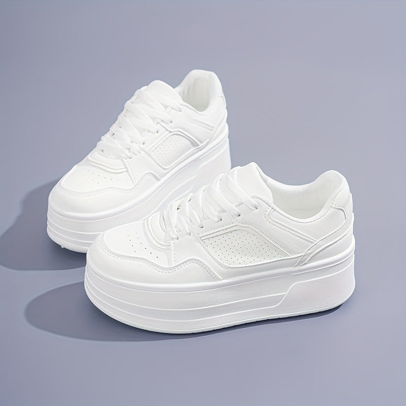 Women's all-season sneakers featuring lace-up closure, non-slip sole, and breathable materials.