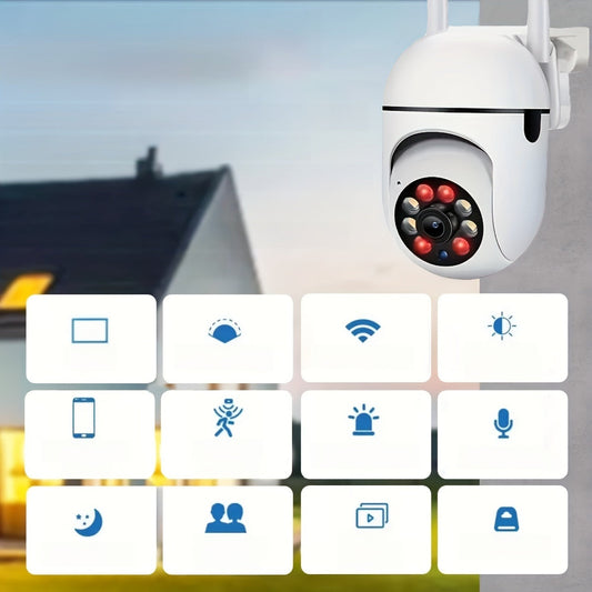 Enhance the security of your home with our advanced 5G dual-band Full HD WiFi camera. With 360° panoramic monitoring, human movement detection, real-time alarm, and remote alarm capabilities, you can rest assured knowing your property is protected. This