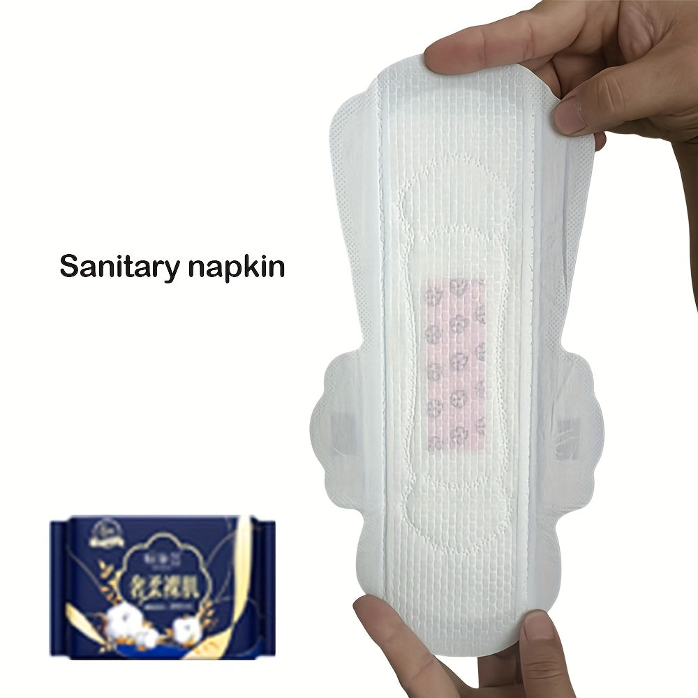 Disposable sanitary napkins for women, providing unscented, leakproof protection with soft absorbent material and elegant packaging for daily and nighttime use.