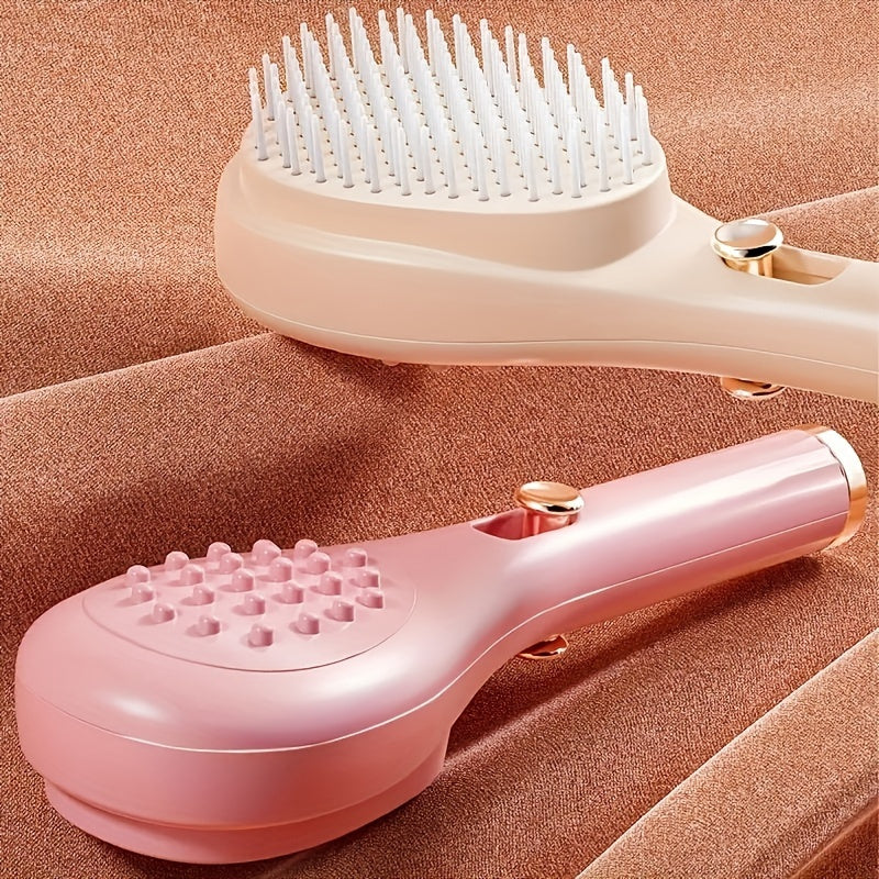 Magic Retractable Hair Comb: Anti-Static, Portable Scalp Massage Brush for All Hair Types, Easy Detangling & Styling, Durable Rubber Bristles