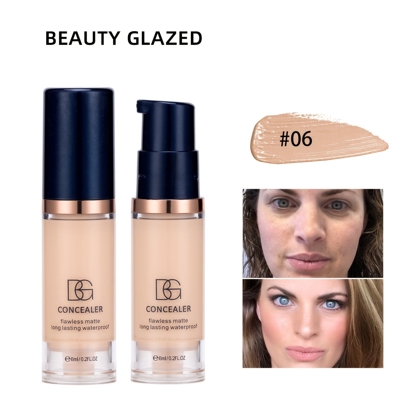 Concealer that moisturizes and covers dark circles and blemishes with long-lasting, waterproof formula. Suitable for all skin types.