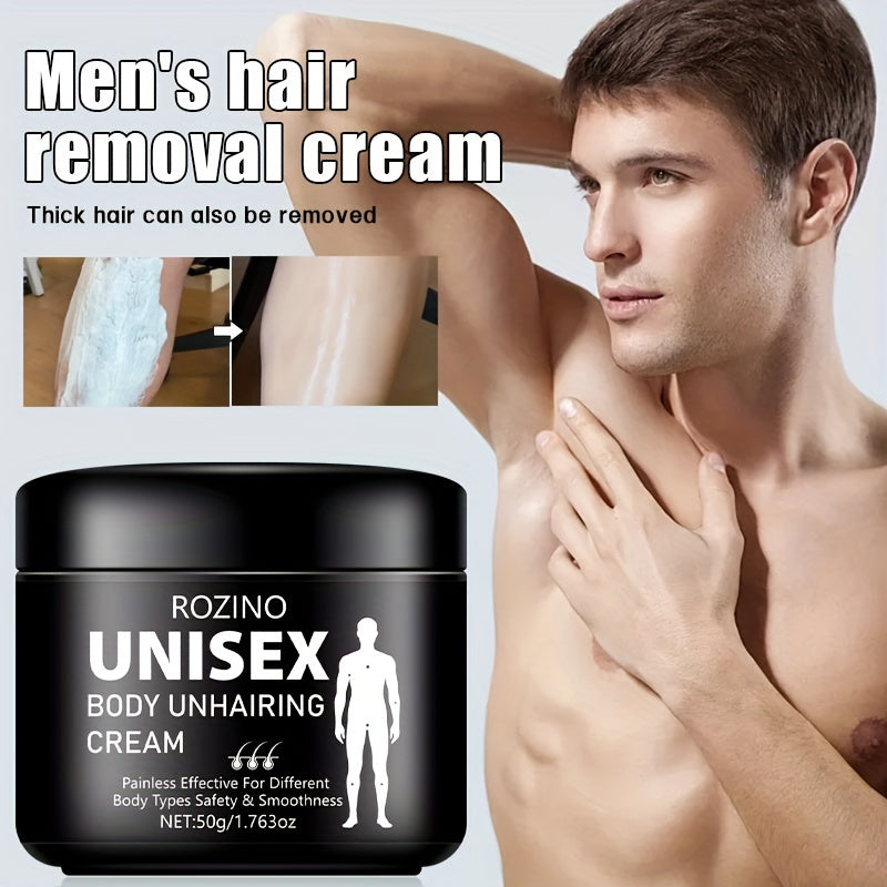 50G Men's hair removal cream designed to effectively remove hair without residue, enhancing masculine charm.