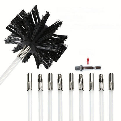 Cleaning your dryer vent just got easier with our versatile brush kit. Choose from 8 or 11 pieces, each including flexible rods and a soft drill attachment. Our expandable lint remover features a plastic handle and extends up to 243.84-365.76 cm, making