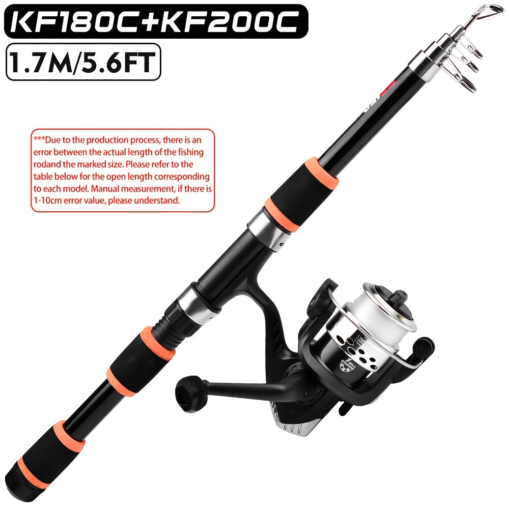 Proberos Ultra-Light Telescopic Fishing Rod - 149.35cm/179.83cm, Glass Fiber, Portable & Versatile