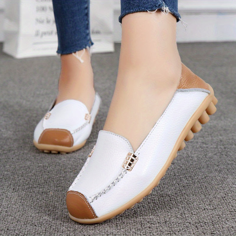 Women's low top colorblock slip-on casual shoes