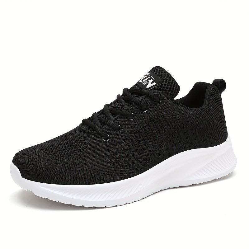 Men's lightweight and breathable lace-up sports shoes for road running, fitness, and casual wear.