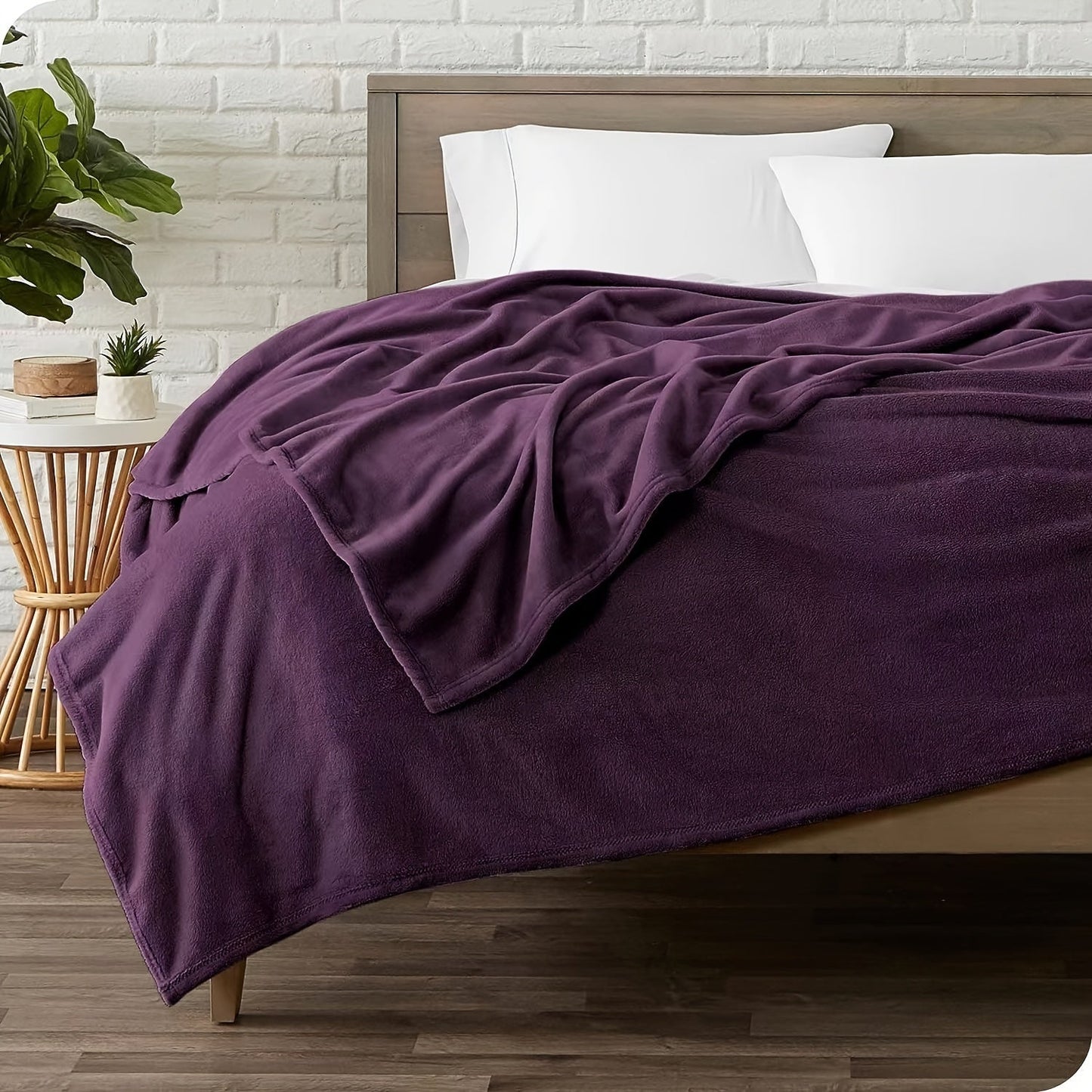 Dark Purple Blanket measuring 1 piece, generously sized for a Large Double. This luxurious Super Soft Plush Blanket features a stunning Bohemian Style design, perfect for cozying up during naps, on the sofa, in the car, or while camping. Ideal for