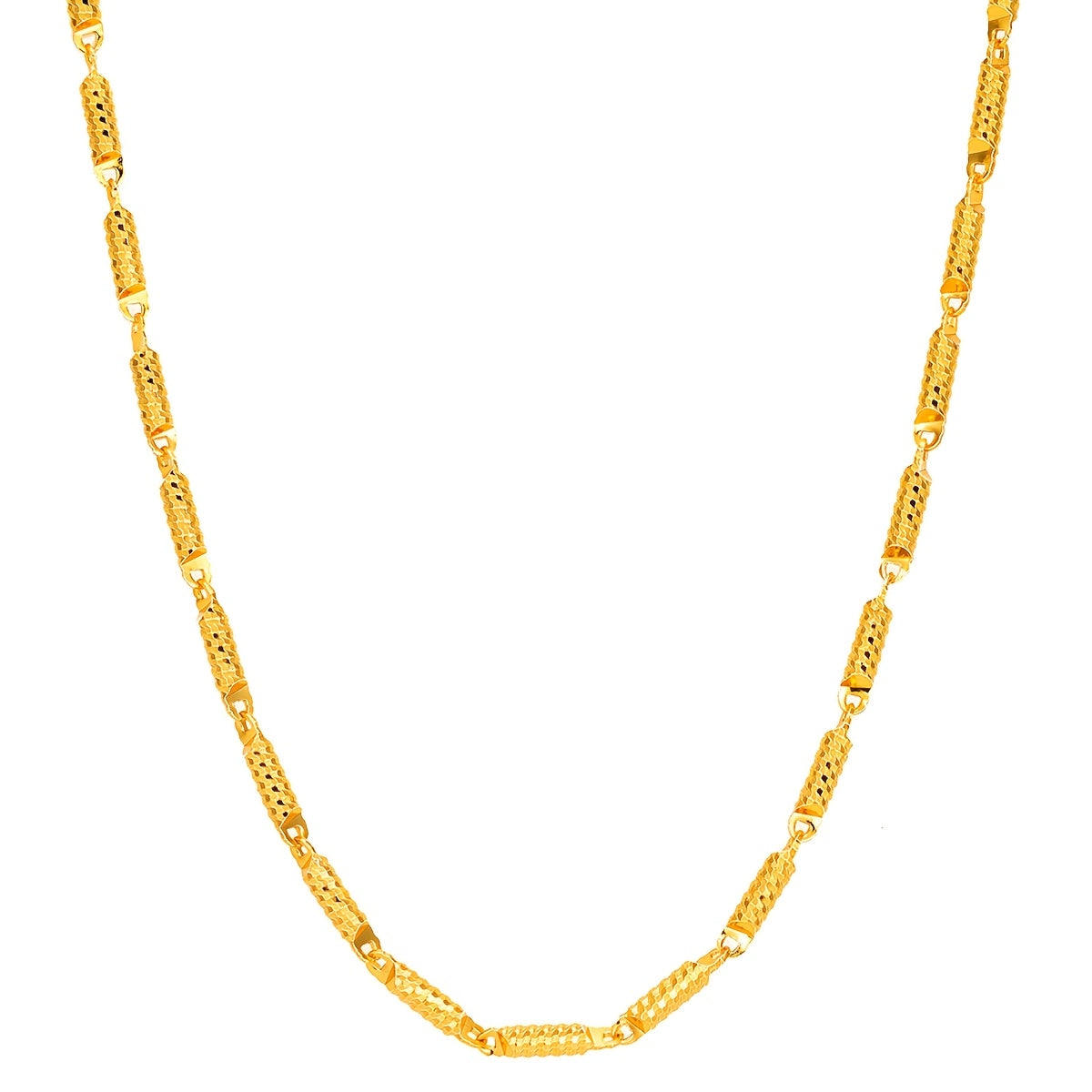 Minimalist Link Chain Necklace, Fashion Jewelry in 24K Gold Plating, Perfect for Everyday Wear or Valentine's Day Gift, Handcrafted in Southeast Asia, 1 piece