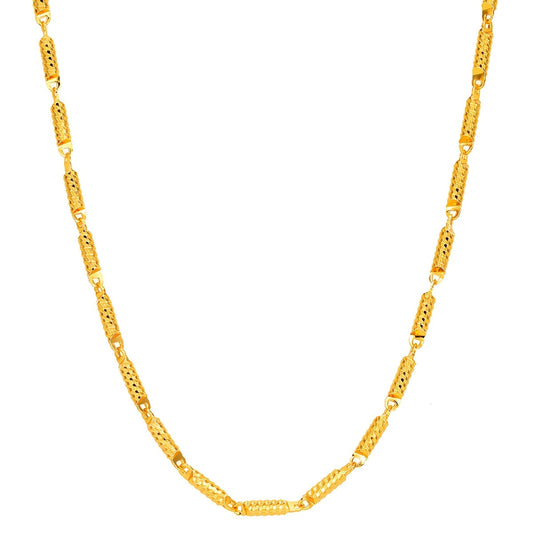 Minimalist Link Chain Necklace, Fashion Jewelry in 24K Gold Plating, Perfect for Everyday Wear or Valentine's Day Gift, Handcrafted in Southeast Asia, 1 piece