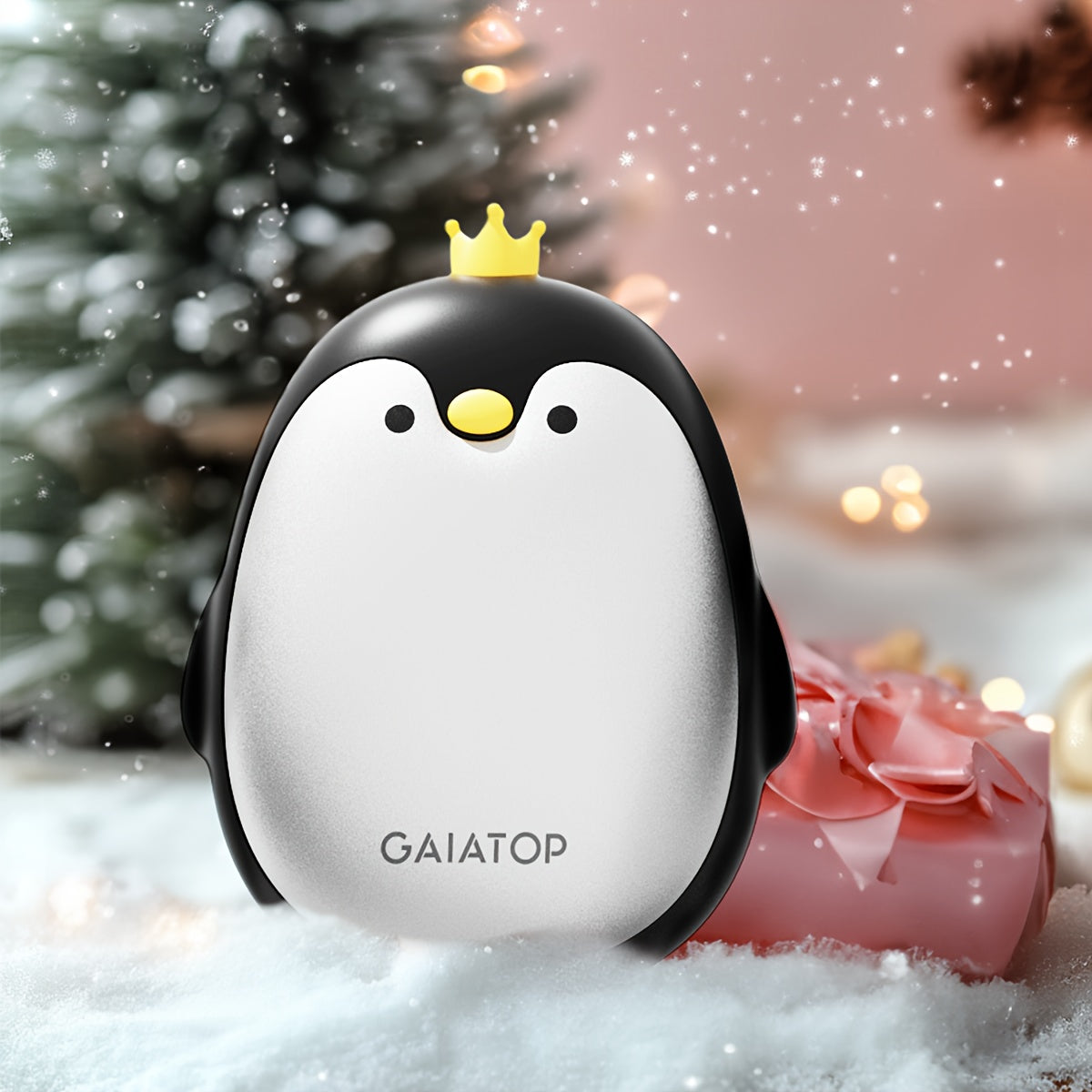 Get two of the Gaiatop Penguin Hand Warmers in this convenient 2-pack! These rechargeable electric heaters come with 3 heat settings and can provide 2-5 hours of usage. They are portable pocket warmers that come with a USB cable for easy charging.