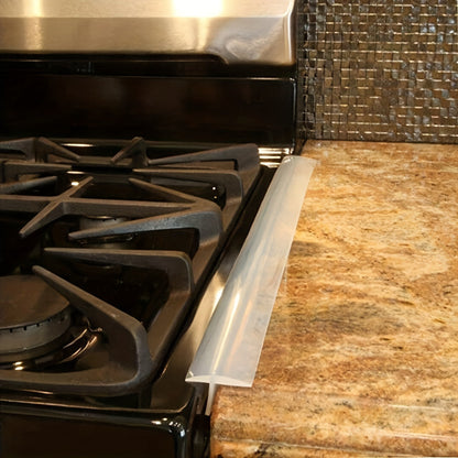 63cm/24.8in Silicone Stove Counter Gap Cover: Fill Gaps between Appliances, Resistant to Spills for Kitchen Counters