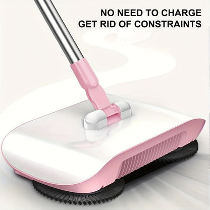 The 3-in-1 MasterTop Pro Push Broom with a Long Handle is a versatile hands-free sweeper that can be used for sweeping, dusting, and mopping. Its automatic spiral deep cleaning system makes it ideal for hardwood, ceramic, and tile floors. Perfect for