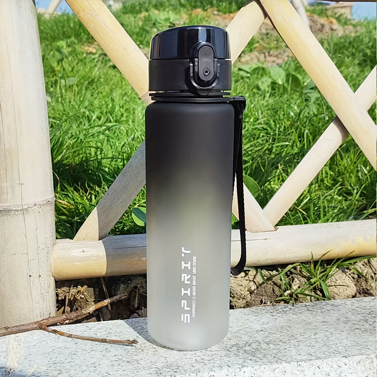 1L Gradient Sports Water Bottle - Durable PC Material, Hand-Wash Only, Ideal for Hiking, Camping, and Backpacking