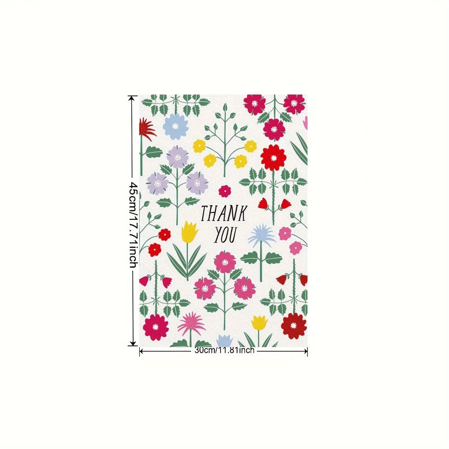 Stylish Flower Thank You Card - Ideal for Celebrating Birthdays, Weddings, and Other Special Events