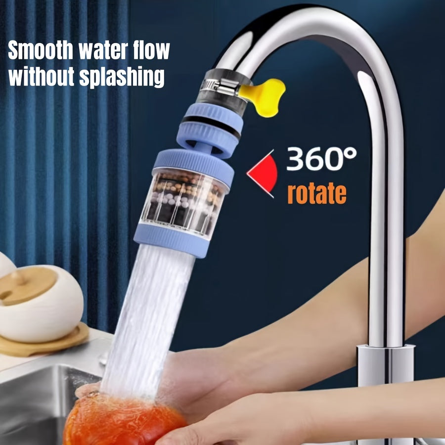 6-Layer Water Purifier Kitchen Faucet Filter with 360° Rotatable Design for Smooth Flow and No Splashing