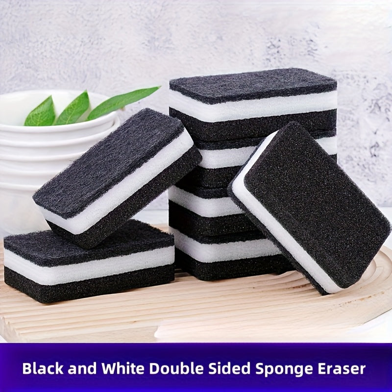 Pack of 12 Double-Sided Kitchen Cleaning Sponges - Natural Sponge Dishwashing Scrubbers, Resistant to Oil & Grease, Versatile for Bathroom, Toilet, Wall, and Floor Cleaning.