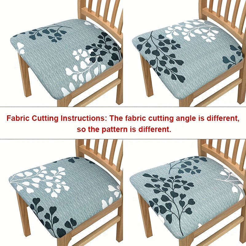 4/6 Elastic Chair Cushion Covers with Print