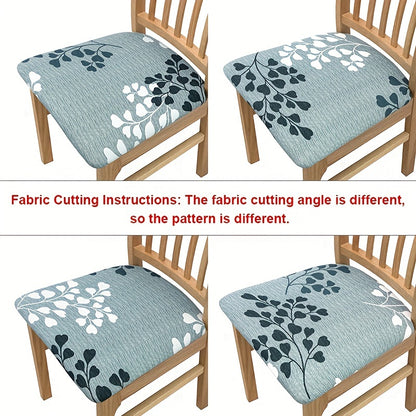 4/6 Elastic Chair Cushion Covers with Print