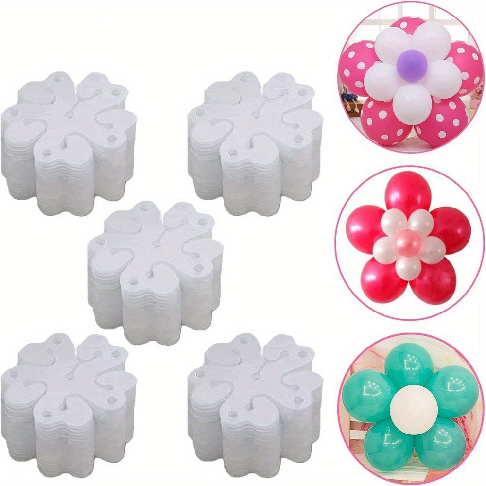 Balloon clips and flower modeling clip holders for party decorations and favors in various quantities. Perfect for birthdays, weddings, graduations, and anniversaries.