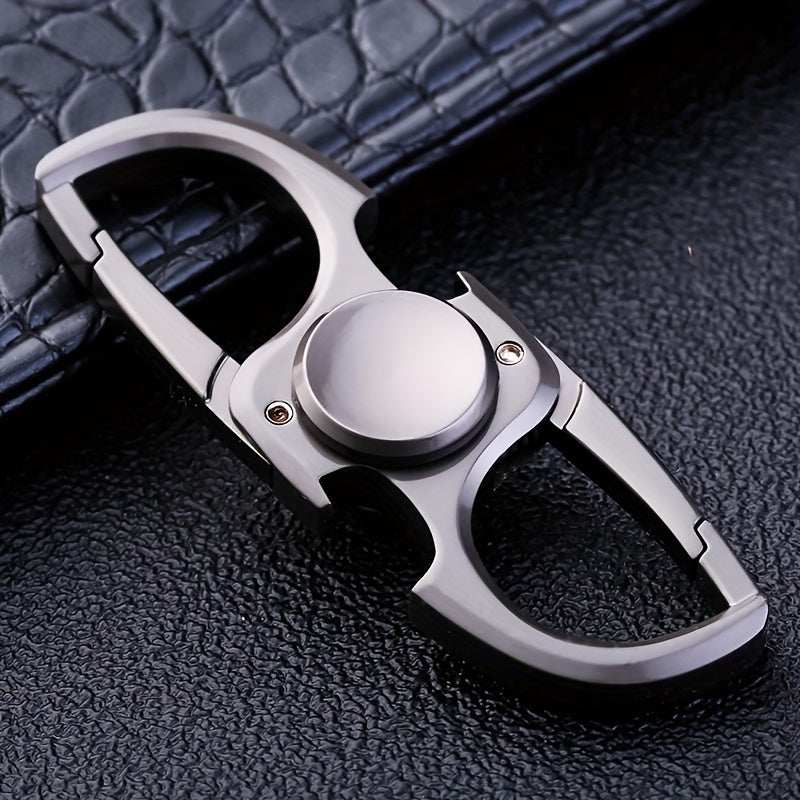 Casual Style Key Ring with Spinning Top Gyro Design, made of Durable Stainless Steel for a Creative look.