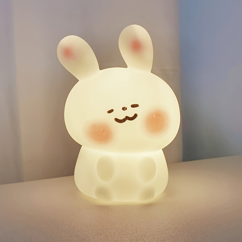 Blush Rabbit Lumious Toy for Desktop Decoration.