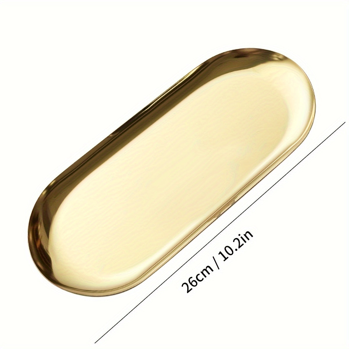 Oval-shaped stainless steel food tray for breakfast in kitchen or restaurant.