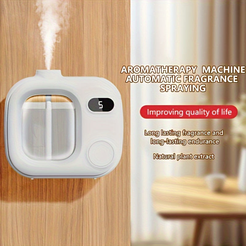 USB rechargeable 5-speed room humidifier with digital display, lithium battery, and fragrance dispenser - perfect for home, office, and bedroom. Great for holidays.