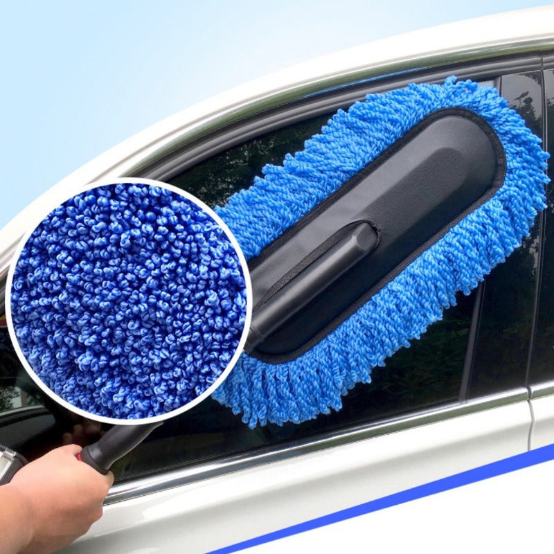 Nanofiber car wash mop with extendable design for car cleaning tasks