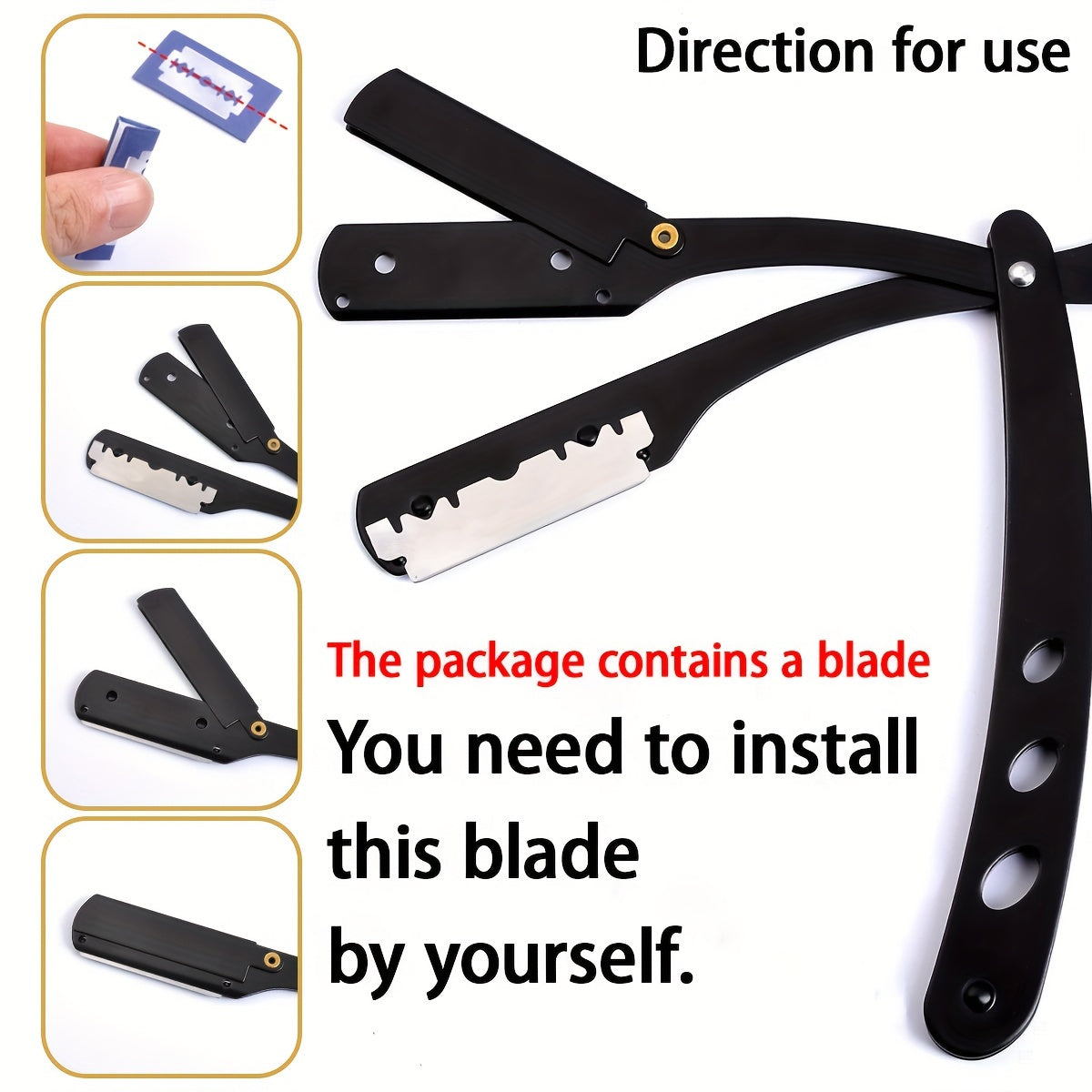 16.51 cm black stainless steel professional hair scissors for hair cutting in barber salon or household use.