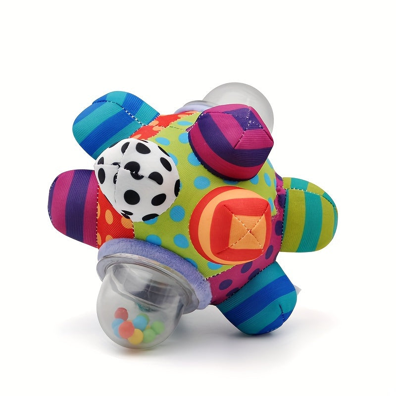 Baby Bomb Rattle Ball - Tactile Sensory Cloth Ball for Babies Ages 0-1 - Three-dimensional Hand Grab Toy for Halloween, Christmas, and Thanksgiving Gift.