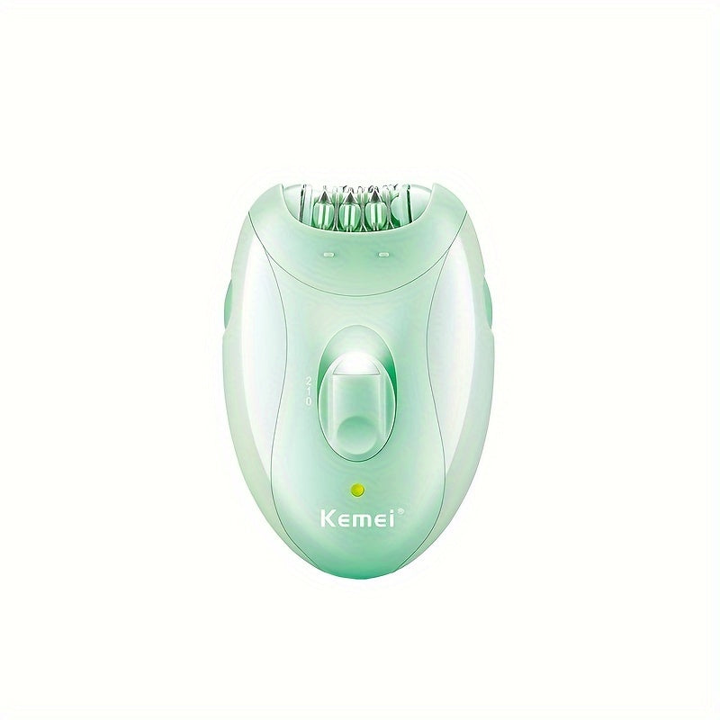 Komei Hair Remover KM-6037 Women's Care Set with USB Shaver, Four-in-One Full Body Shaving and Foot Scrub