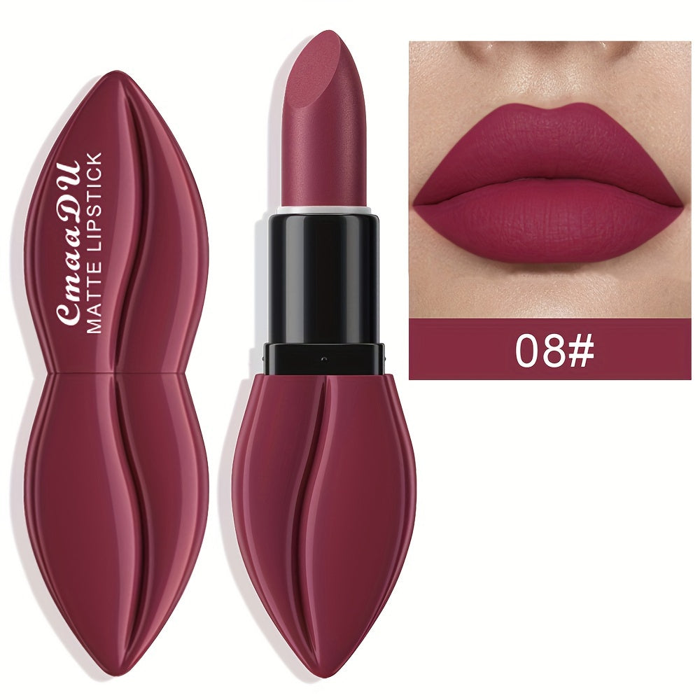 10 Colors Non-stick Cup Matte Lipstick, Long Lasting Waterproof Valentine's Day Gift