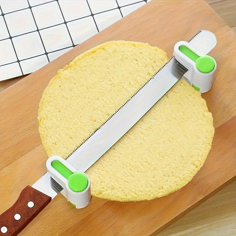 This 5-Layer Adjustable Cake Cutting Leveler is a Stainless Steel Cake Slicer Cutter, designed for creating perfect layered cakes at home. This non-toxic tool is ideal for baking during Christmas, Halloween, Easter, Hanukkah, Thanksgiving, and other