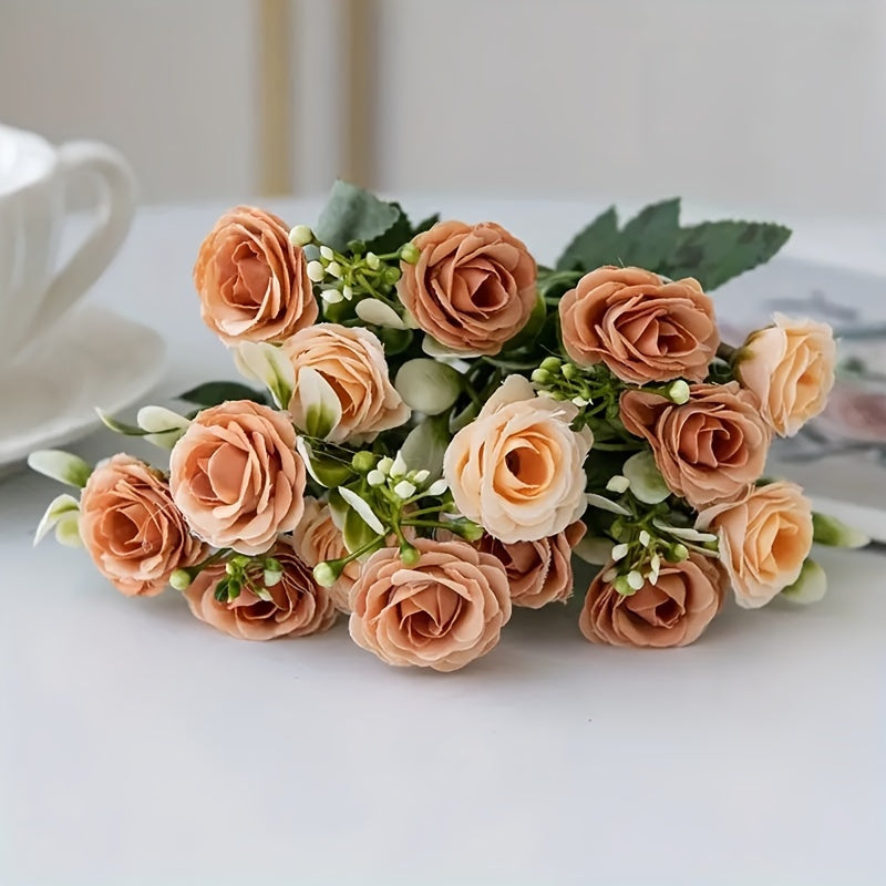 Artificial rose bouquet for weddings, birthdays, and home decor - ideal for any room.