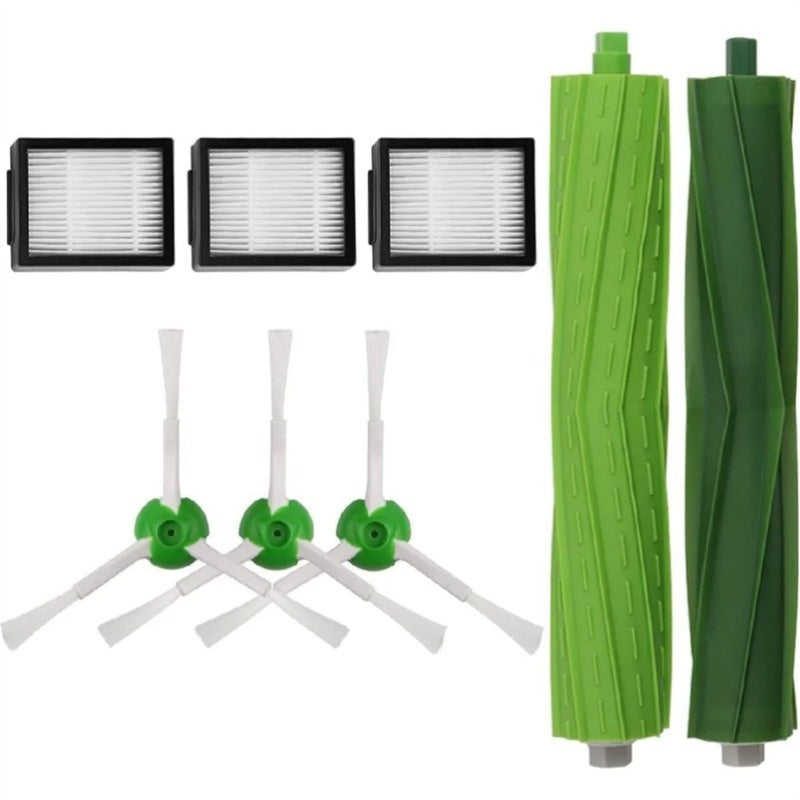 Get the ultimate cleaning experience with this comprehensive 8-Pack accessory kit for iRobot Roomba models including I3, I3+, I7, I7+, I4, I6, I6+, I8, I8+, E5, E6, E7, J7, S9, J9 Series. The kit includes main brush, side brushes, HEPA filters, and