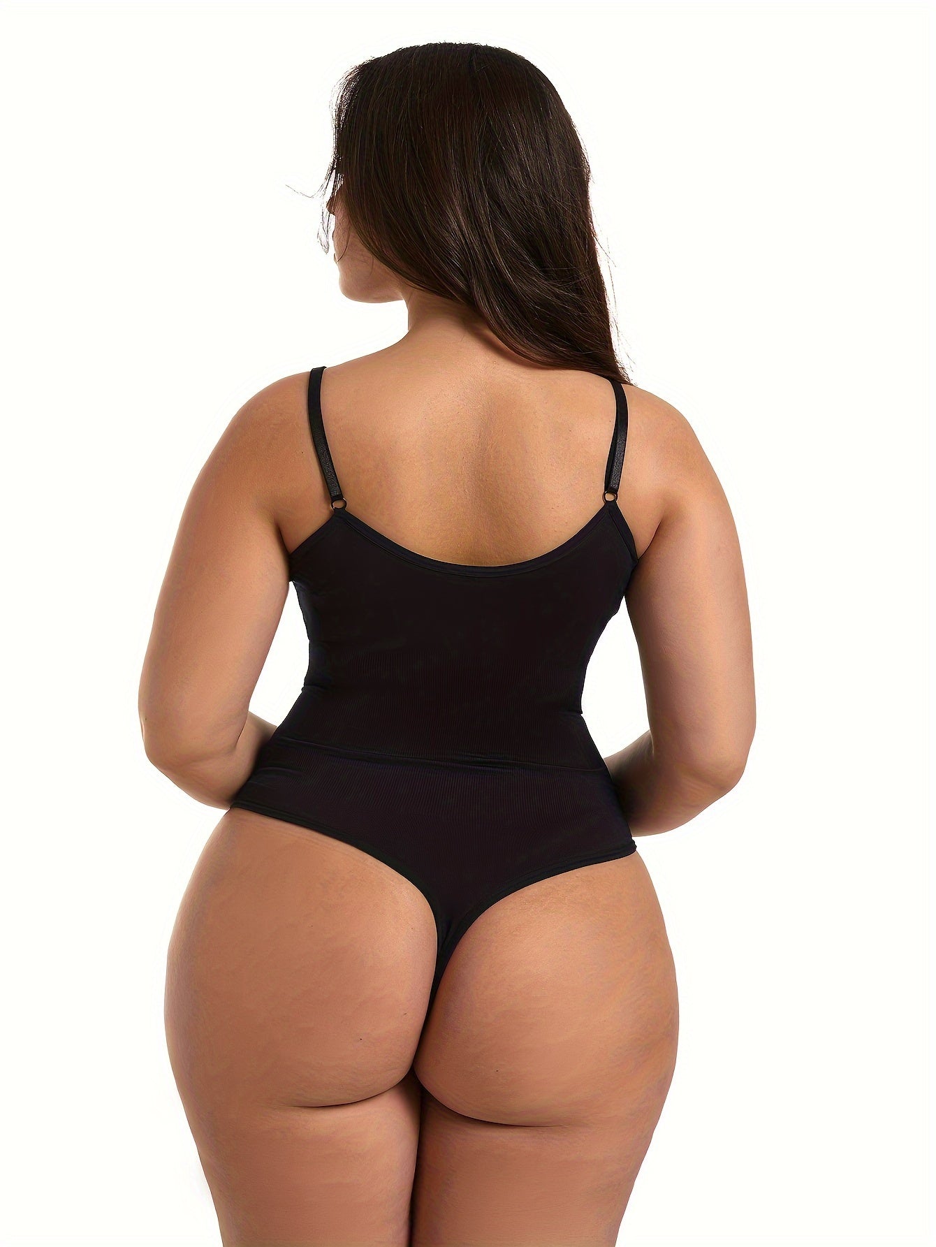 Seamless body shaper for slimming and tummy control.