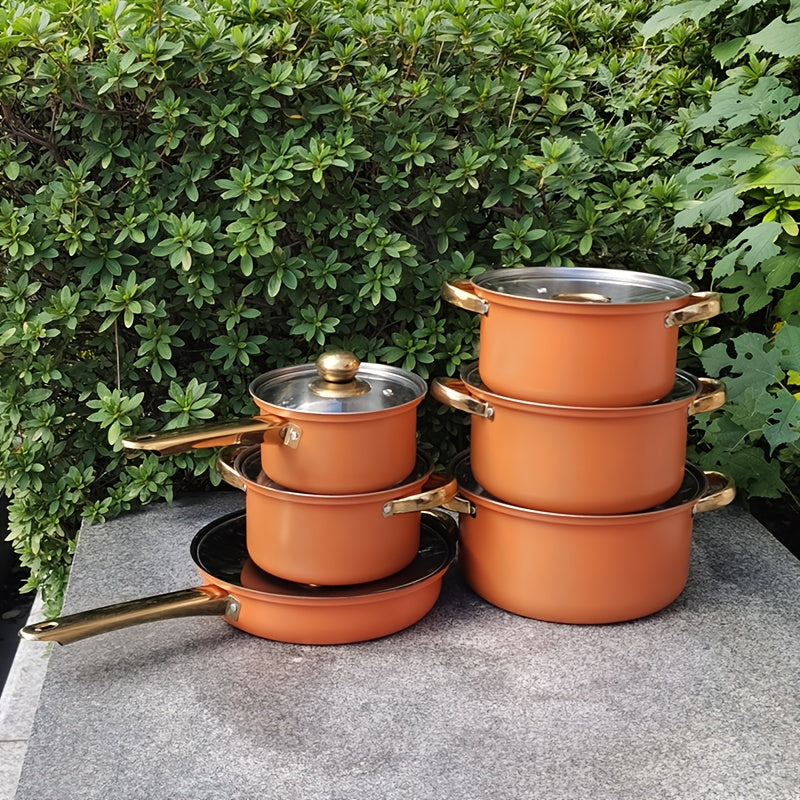 Multi-functional Stainless Steel Stockpot with Transparent Lid - Great for Making Stews, Soups & More - Works with Both Induction & Gas Stovetops - Perfect Holiday Gift for Christmas or New Year's