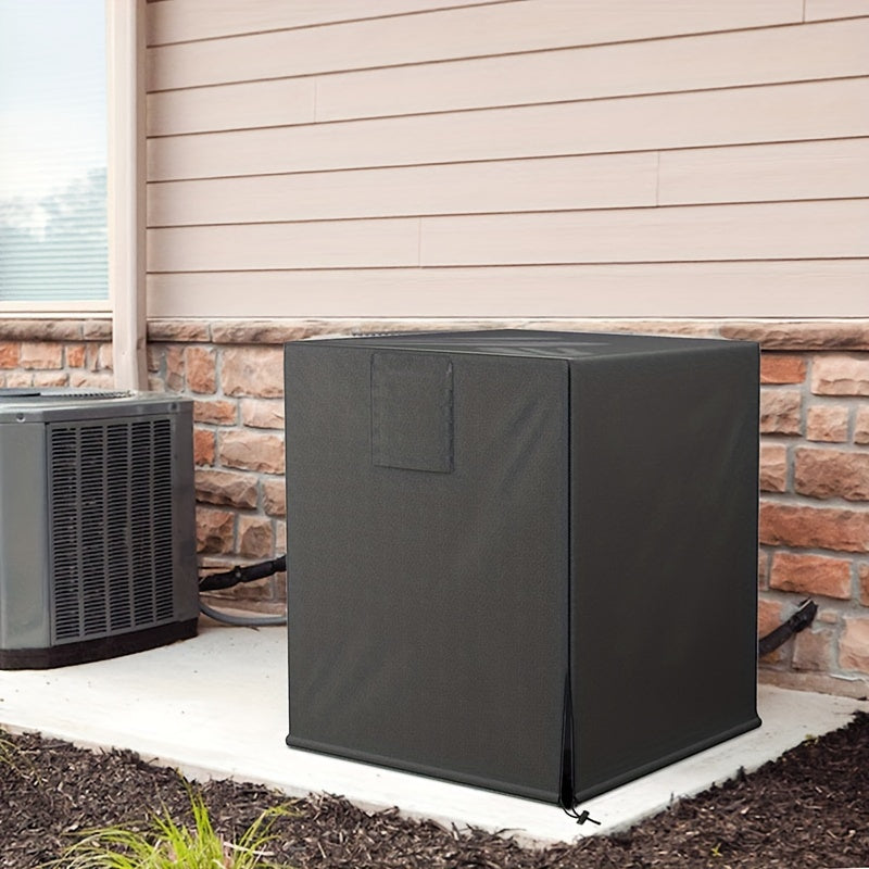 Durable Outdoor Air Conditioner Cover - Constructed with 600D Oxford Fabric, Square Vertical AC Hood, Protects against Rain, Sun, and Snow, Made from Polypropylene Material, No Electrical Power Required