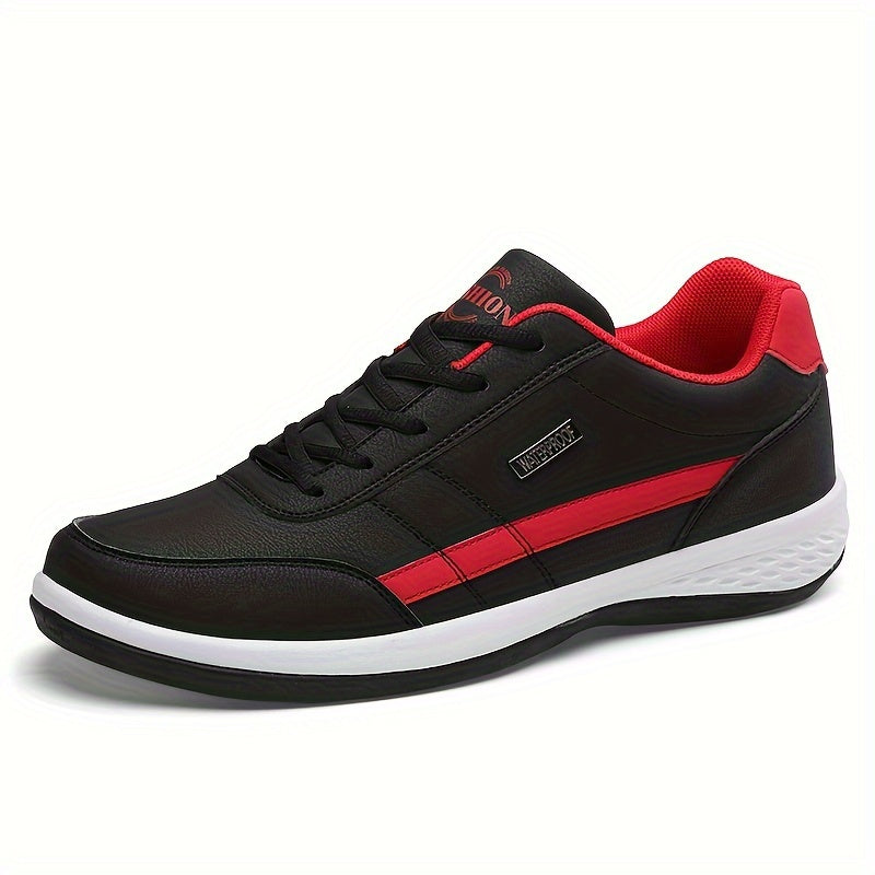 Casual men's walking shoes with ergonomic design, breathable materials, and non-slip sole for outdoor activities.