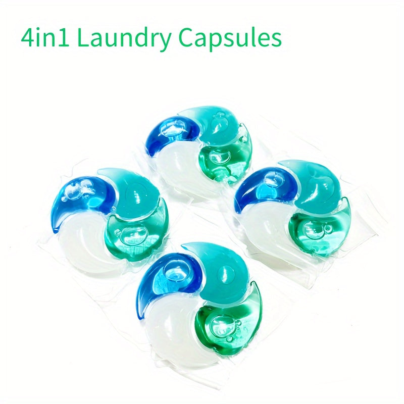 4in1 Laundry Detergent Soap Pods in varying pack sizes for strong decontamination and long-lasting fragrance. Ideal for apartments, college dorms, and general cleaning needs.