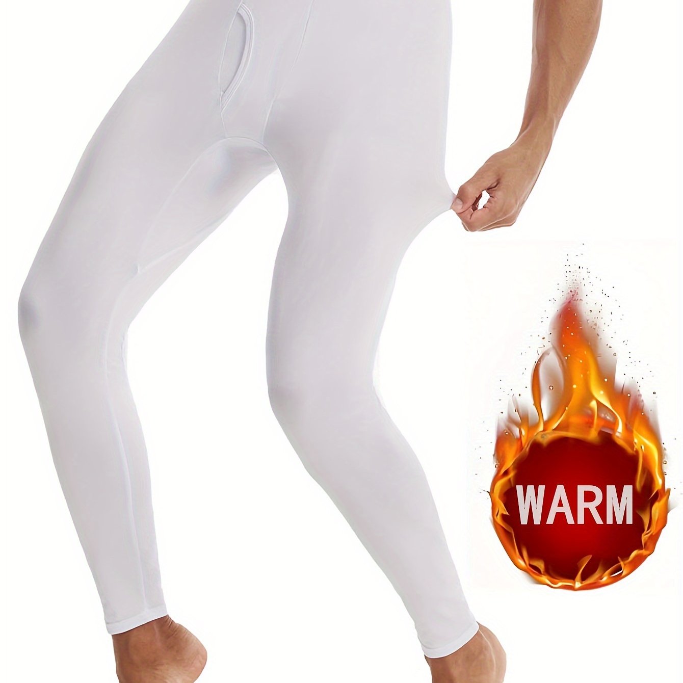 Stylish Men's thermal leggings for fall and winter.