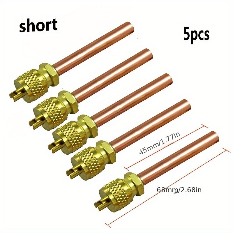 Игольчатый клапан для холодильника из утолщенной чистой меди с односторонним клапаном, насадка для заполнения фтором, насадка для заполнения при сварке в морозильной камере и запасные части