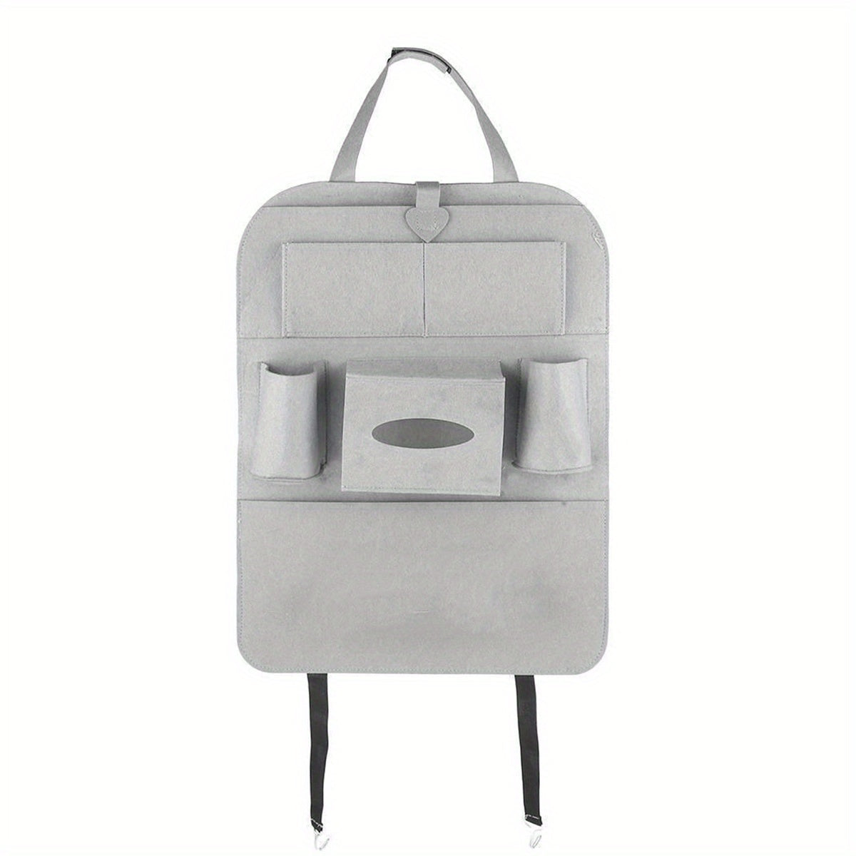 1pc Felt Car Seat Storage Bag - Ideal for Interior Supplies, Children's Goods, and More - Attaches to Backrest