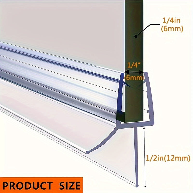 Уплотнительные полоски для безрамных душевых дверей предотвращают протечки, сохраняя ванную комнату сухой, и их легко установить.