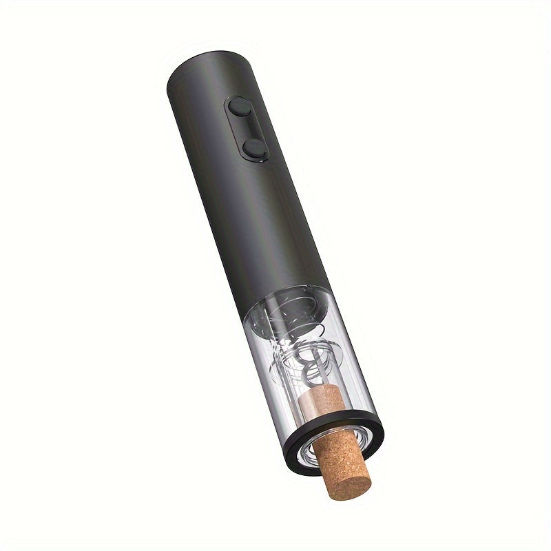 One piece Battery Powered Electric Wine Opener with Automatic Corkscrew, Cutter, and Kitchen Supplies