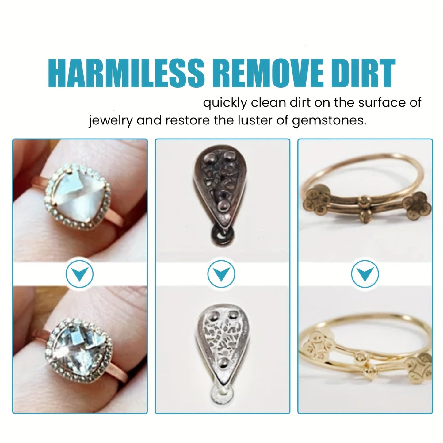 Effective Jewelry Cleaning Spray - Eliminates Stains & Tarnish on Gold, Silver, and Glass - Perfect for Household Cleaning