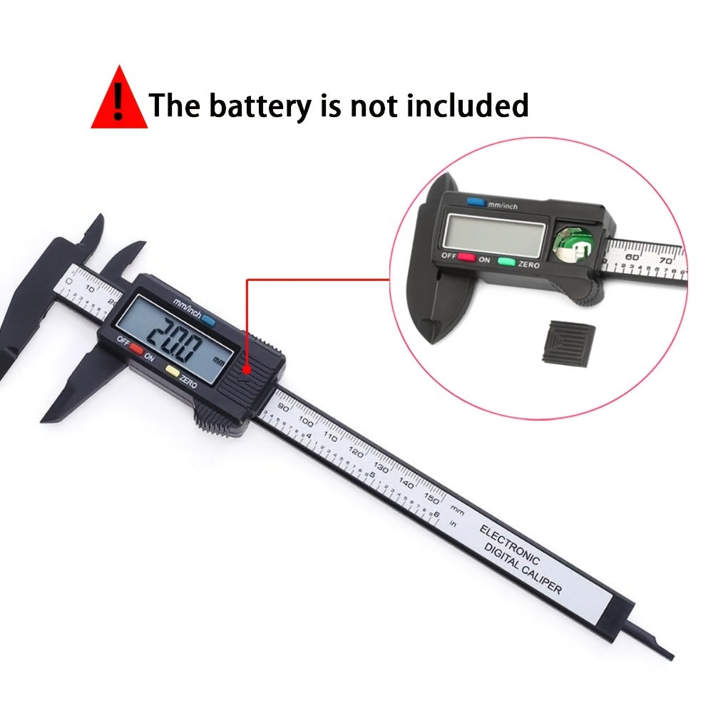 Lefavor 6-Inch Digital Vernier Caliper with High Precision, Large LCD Display, Locking Thumb Screw, and Easy Zero Setting.